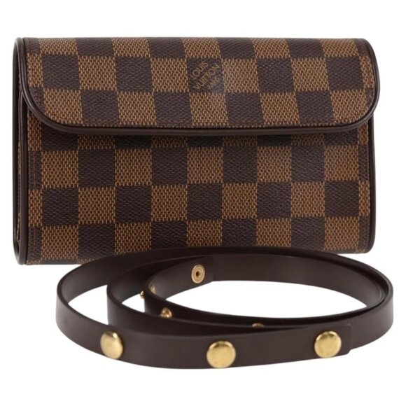 LOUIS VUITTON Damier Ebene Pochette Florentine Waist Bag - Picture 1 of 16